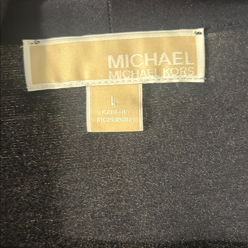 MICHAEL Michael Kors Black Sleeveless Draped Top - Picture 3 of 8